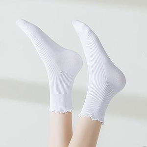 Custom Plain <b>Socks</b> <b>Soft</b> Fabric Comfortable Elastic <b>Top</b> Daily Wear For Men Women Simple <b>Socks</b> Wholesale Supplier Manufacturer - Product Image 1