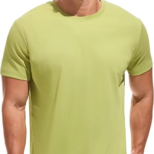 T-shirt d'été à manches courtes pour homme, léger, personnalisable sur le devant, 100 % coton respirant, écologique, coupe classique – Meilleures ventes - Product Image 1