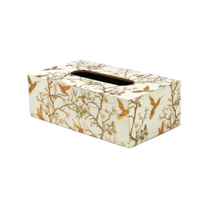 กล่องใส่กระดาษทิชชูสไตล์อเมริกัน - ทนทาน เป็นมิตรกับสิ่งแวดล้อม และทำด้วยมือ พร้อมบรรจุภัณฑ์โลโก้ที่ปรับแต่งได้ สำหรับใช้ในบ้าน สำนักงาน ห้องครัว LODI IMPEX - Product Image 1