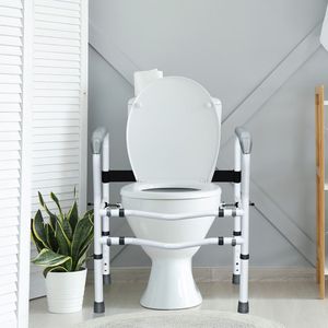 Barre de sécurité en acier pour toilettes avec pince fixable, équipement de sécurité pour salle de bain - Product Image 3