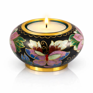 <b>Pink</b> Metal <b>Candle</b> Holder With Silver Floral Design Decorative Teal Light Stand <b>Candle</b> Holder For Human Ashes Decorative Adult - Product Image 5