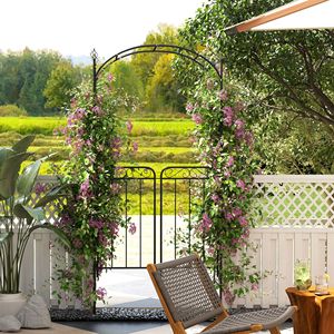 Arco da Giardino in Metallo per Piante Rampicanti, Decorazione per Matrimoni, Recinzione e Cancelli - Product Image 2