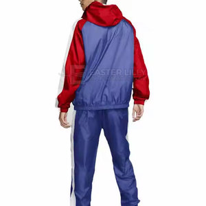Nouveauté en gros : Survêtements en nylon pour hommes, couleur unie, mode décontractée, ensemble deux pièces - Product Image 5