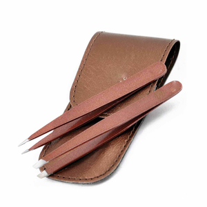Reusable Compact Tweezer <b>Pouch</b> With <b>Leather</b> Exterior Strong Seams And Practical Storage Solution For Makeup <b>Tool</b> Accessories - Product Image 6