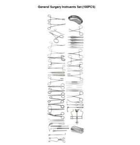 Ensemble de 100 instruments de chirurgie générale, ensemble d'instruments chirurgicaux de base par Dentavex - Product Image 1