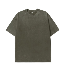 เสื้อยืดคอกลมแขนสั้นทรงโอเวอร์ไซส์สำหรับผู้ชาย ผ้าโพลีเอสเตอร์/คอตตอน สไตล์ลำลอง ไซส์พลัส ขายส่ง เป็นมิตรกับสิ่งแวดล้อม ผ้าไม่ยับ - Product Image 3