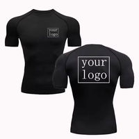 T-shirt de compression ultra-léger pour homme, haut de sport extensible, tissu respirant effet plume, écologique, séchage rapide, idéal pour la course à pied