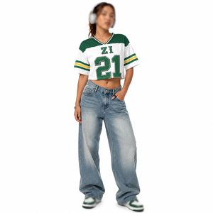 Maillot de football américain assorti pour couple, T-shirt de sport personnalisé, Tenue décontractée d'équipe, Fournisseur OEM sous marque privée - Product Image 6