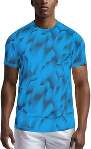 เสื้อยืดโพลีเอสเตอร์ผู้ชายขายส่งแบบซับลิเมชั่น ระบายเหงื่อได้ดี เหมาะสำหรับออกกำลังกาย พิมพ์ลายได้ น้ำหนักเบา เหมาะสำหรับวิ่ง - Product Image 3