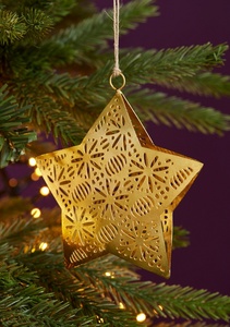 ดาวประดับต้นคริสต์มาสโลหะทองเหลืองขายส่ง รูปดาวสำหรับตกแต่งบ้าน - Product Image 2