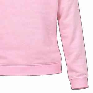 Sudadera con cuello redondo en relieve de 1938 para mujer, de algodón y forro polar, manga larga, estilo casual urbano, venta al por mayor OEM - Product Image 6