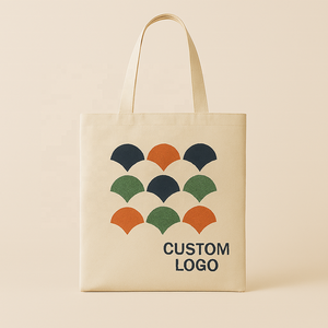 Venta al por mayor de alta calidad 100% algodón bolsa de lona con cremallera de color natural ecológico bolsas de compras bolsas de algodón - Product Image 2