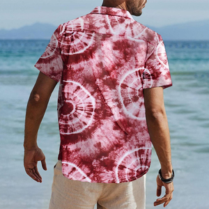 เสื้อเชิ้ตชายหาดแฟชั่นผ้าฝ้ายพิมพ์ลายสั่งทำดีไซน์ใหม่สไตล์ลำลอง - Product Image 2