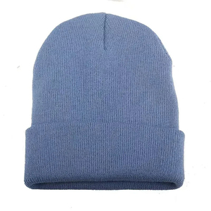 Solid Plain Basic Daily Beanie Men Durable Genuine Stitch <b>Smooth</b> Ribbed Acrylic <b>Brushed</b> Metal Design Hat Bag - Product Image 6