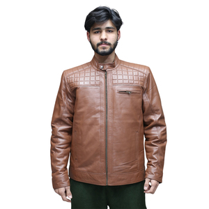 Hot Selling <b>Men</b> Clothing <b>Leather</b> <b>Jacket</b> New Fashion <b>Men</b> <b>Leather</b> <b>Jacket</b> Windproof <b>Leather</b> <b>Jacket</b> - Product Image 4