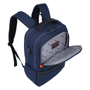 Custom Design PU Softback Laptop <b>Backpack</b> Anti-Theft Shockproof <b>Waterproof</b> USB Port Travel Zipper Closure SAKOS Top Selling - Product Image 3
