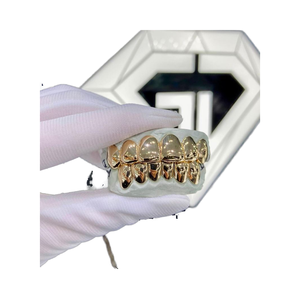 Grillz VVS Lab en Argent Sterling 925 avec Moissanite 10 x 10, 50g, pour Occasions Spéciales - Product Image 2