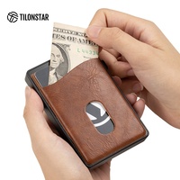 Porte-cartes RFID bloquant, boîte pour cartes de crédit, porte-cartes pour hommes, portefeuilles fins, aluminium, RFID métallique, portefeuille unique