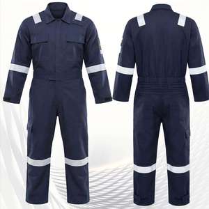 Overoles de Trabajo Antiestáticos y Resistentes al Fuego con Tiras Reflectantes, Uniforme de Seguridad Industrial, Ropa Protectora FR para Hombres y Mujeres - Product Image 3