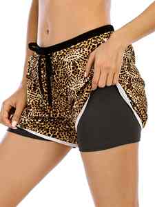 Short de course pour femme à taille haute, respirant, élastique, léger, séchage rapide, en tissu d'été, par sublimation, idéal pour l'entraînement et le fitness - Product Image 2