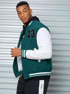 Chaqueta Varsity con Cuello Alto y Mangas Largas, Decoración con Bordado de Logotipo Personalizado, Precios Bajos al por Mayor, Pakistán - Product Image 2