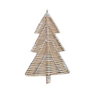 Chic Tree Table <b>Wreath</b> Ornament Rattan Decorate Christmas Tree Table <b>Wreath</b> Ornament Eco Friendly Holiday Decor Supply - Product Image 3