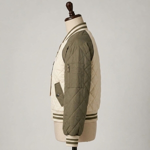 <b>Women</b> <b>Bomber</b> <b>Jacket</b> Premium <b>Women</b> <b>Bomber</b> <b>Jacket</b> Stylish Casual Outerwear Durable Polyester Fabric <b>Lightweight</b> Construction - Product Image 3