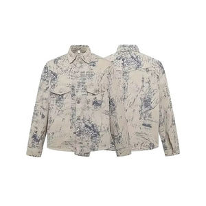 <b>Men</b> Clothing Plain Dyed Denim Jeans <b>Jacket</b> Wholesale New Fashion Long Sleeve <b>Lightweight</b> <b>Men</b> Denim <b>Jacket</b> - Product Image 3