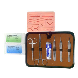 Kit d'entraînement à la suture chirurgicale en silicone pour la formation aux sutures allemandes, ressources pédagogiques pour instruments médicaux - Product Image 1