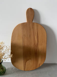 Planche à découper en chêne massif de grande qualité avec poignée, écologique, rectangulaire, pour la préparation et le service des aliments - Product Image 2