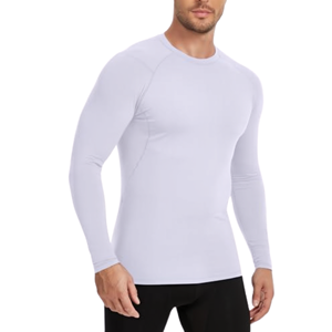 Nouveauté Rohzen Sports Compression Fitness Rash Guard Shirt UPF50 Protection Eco-Friendly Quick Dry Anti-Bacterial Breathable - Product Image 5