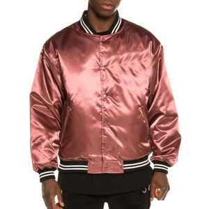 Veste de baseball en satin pour homme de haute qualité, nouveau style, légère, tendance, confortable et en tissu durable - Product Image 3