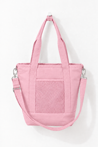 Bolsa de Lona Blanca con Asa de Hombro Ajustable, Cierre de Cremallera, Plegable, para Compras y Viajes Diarios - Product Image 5