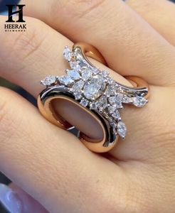 Custom Marquise Oval Moissanite Butterfly <b>Cocktail</b> <b>Ring</b> Wide Band Openwork <b>Gold</b> Fine Jewellery Manufacturer - Product Image 5