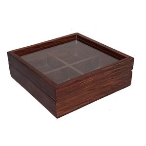 Caja de especias Talladora de madera Natural antigua en caja de especias de madera para contenedor de cocina con tapa caja decorativa Masala organizador hecho a mano - Product Image 1