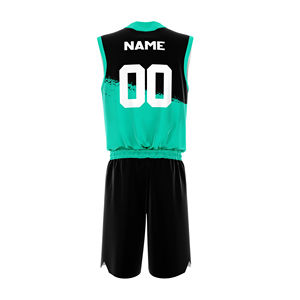 Ensemble d'uniformes de basketball personnalisés sublimés de haute qualité, grandes tailles, respirant, séchage rapide, coupe performante, usine orientée vers l'exportation - Product Image 6