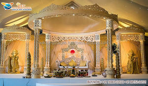 Achetez la meilleure décoration de mandap pour mariage indien, un mandap époustouflant pour mariage indien Bollywood, un mandap Lagan pour mariage sud-indien, Géorgie - Product Image 5