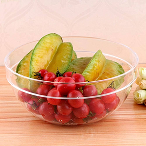 Clear <b>Acrylic</b> Salad Bowl For Corn Vegetables Server Bowl Dishwasher Safe Minimalist Design For Party Use - Product Image 6