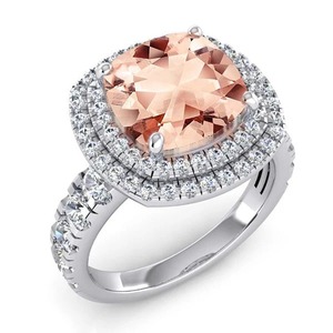 <b>Cushion</b> MorganiT LAB - GROWN Diamond <b>Ring</b> - Product Image 5