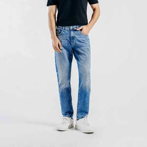Jeans à jambe droite en denim brut, style streetwear, 100% coton, livraison rapide, pantalon en denim pour homme - Product Image 3