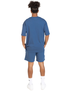 Ensemble deux pièces de haute qualité respirant pour homme : T-shirt à manches courtes et short décontracté en polyester et coton pour le sport - Product Image 3