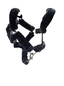 Durable horse tack Handmade fleece Horse <b>Halter</b> Strong Adjustable pet Equipment nylon <b>halter</b> by annabelle equestrian - Product Image 2