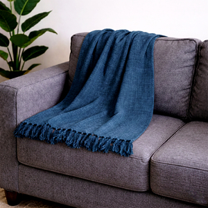 Manta de Algodón Suave y Sólida, Hecha a Mano, Ligera y Transpirable, para Sofá o Cama, Decoración del Hogar, Manta de Verano - Product Image 3