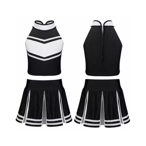 Tenues d'échauffement et d'entraînement pour cheerleaders avec designs personnalisés, uniformes de cheerleading pour femmes sur mesure, vente en gros, ensemble complet - Product Image 1