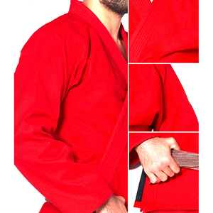 Wholesale High Quality Custom Made High Quality Judo Gi Martial Arts Wears Bjj Kimono BJJ <b>Red</b> Judo Uniform - Product Image 6
