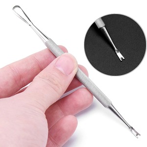 Wholesale High Quality Dual End Flat Cuticle Pusher Set <b>Nail</b> Cleaning Tool Stainless Steel Beauty <b>Kit</b> Made In Pakistan - Product Image 1