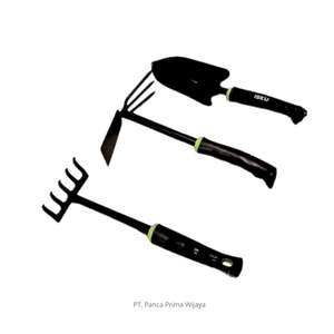 Juego de Herramientas de Jardinería Modernas de Alta Calidad ISKU, 3 Piezas, Mango de Acero al Carbono Reforzado, Pala, Azada, Rastrillo, Ergonómico, OEM - Product Image 4