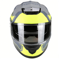 Casque de moto intégral homologué DOT pour adulte, en ABS, à libération rapide, pour la course