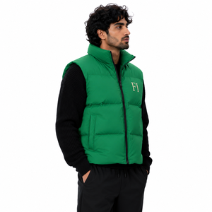 Erkek Kışlık Kolsuz Şişme Montlar, Dik Yaka ve Cepli, <span class=keywords><strong>S</strong></span>ıcak Rüzgar Geçirmez Mont, Toptan OEM ABD - Product Image 3