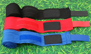 Vendas para manos con guantes interiores para boxeo y MMA, de tela de algodón, elásticas, acolchadas con gel, 3.5M, cierre a presión, ligeras - Product Image 3